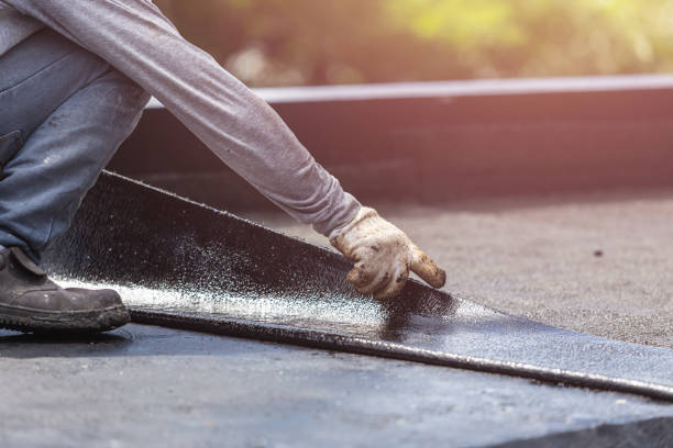 Professional Basement Waterproofing technician working in Marbury, MD